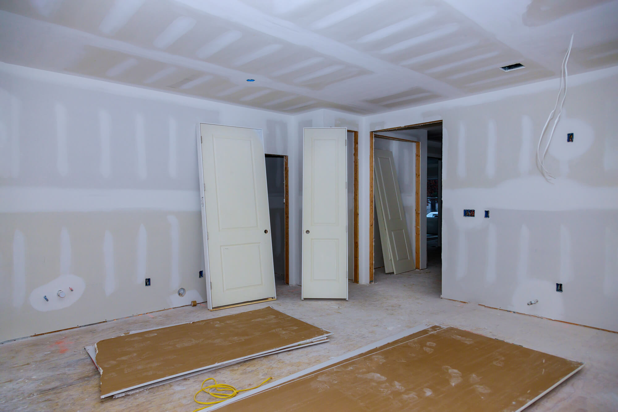 room under construction during a capital improvement project