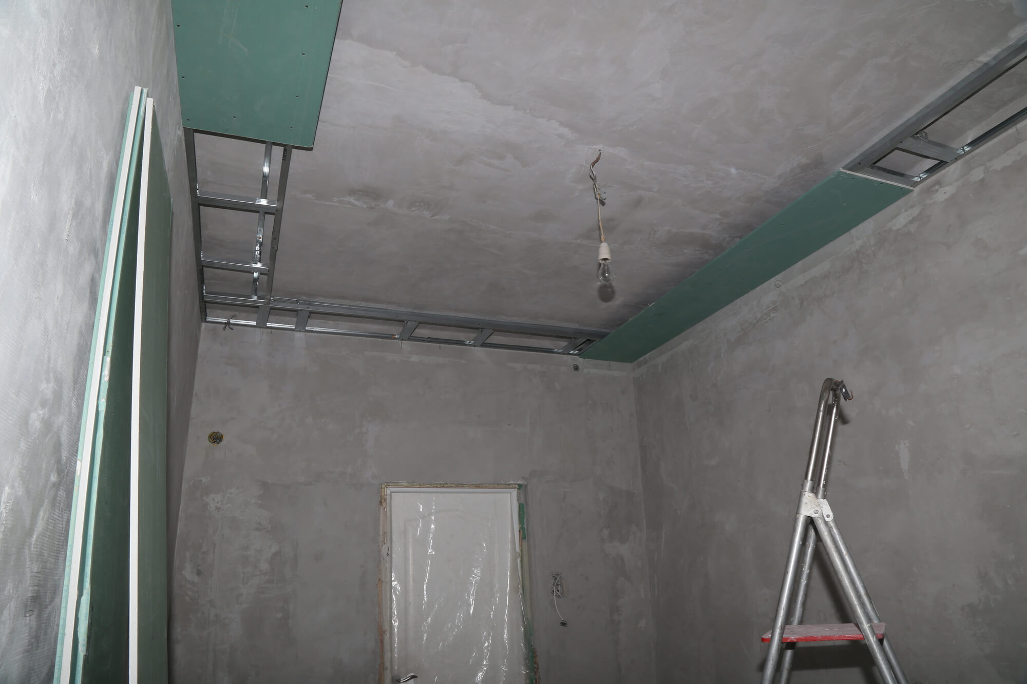 room undergoing commercial restoration services