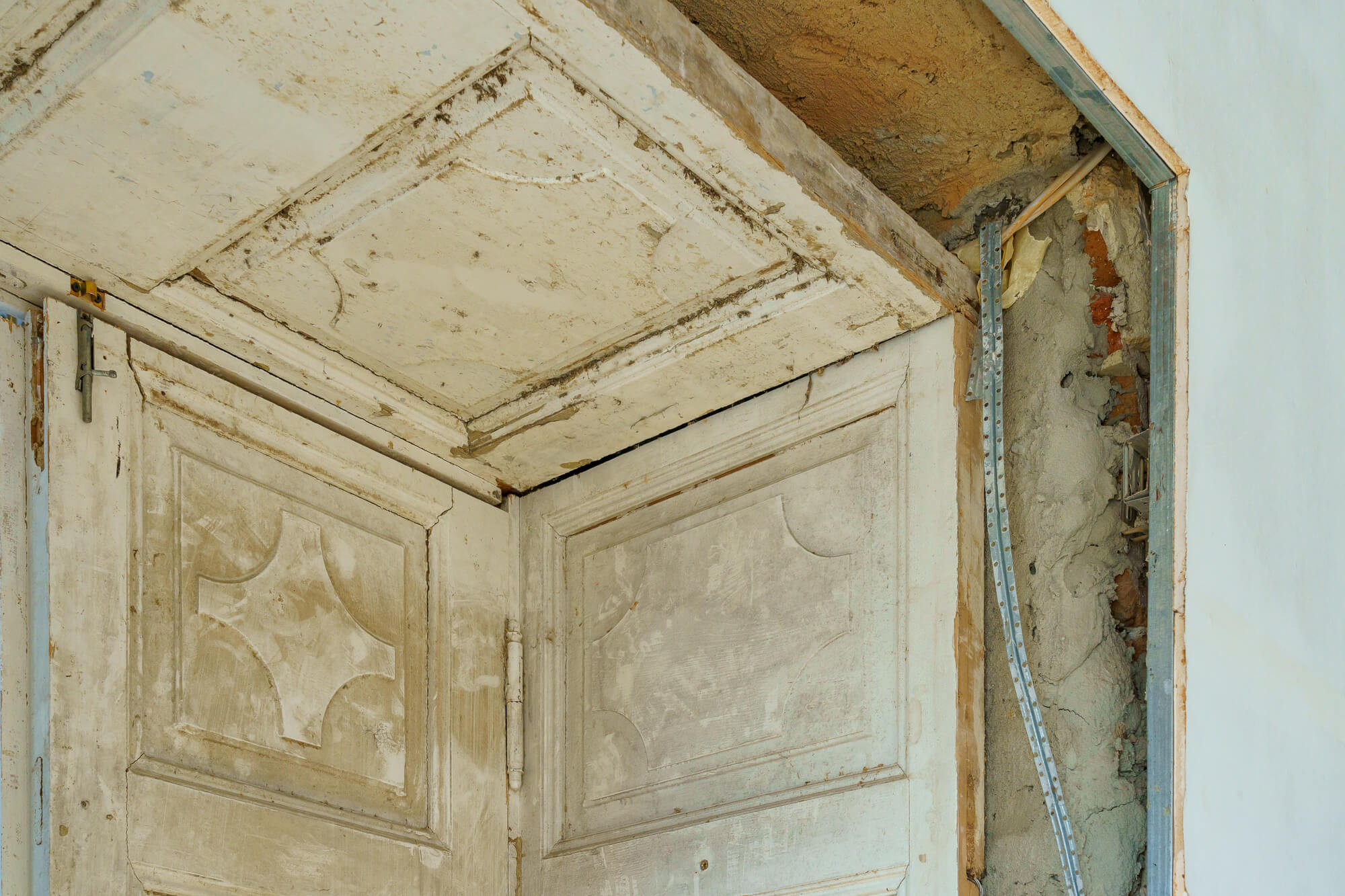ceiling in need of commercial restoration services