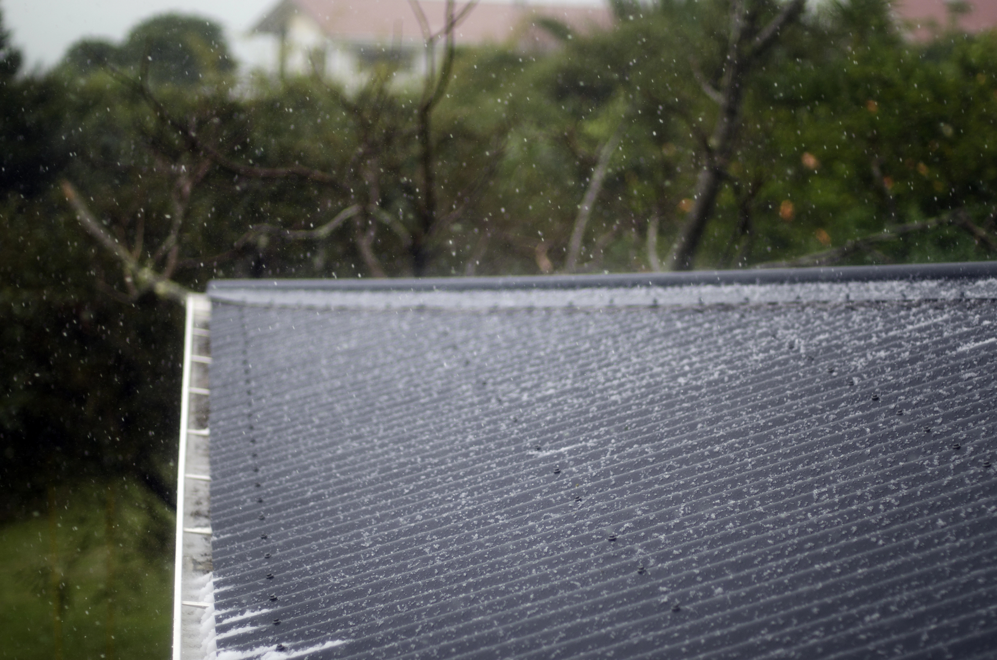 metal commercial roof with hail needs commercial restoration services